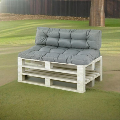 2 Piece Garden Seat/Back Pallet Cushion Set