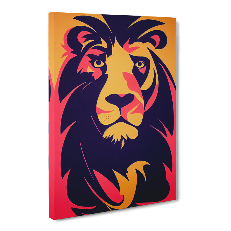 Lion Abstract Vol.3 - Wrapped Canvas, 76cm H x 50cm W x 3cm D
