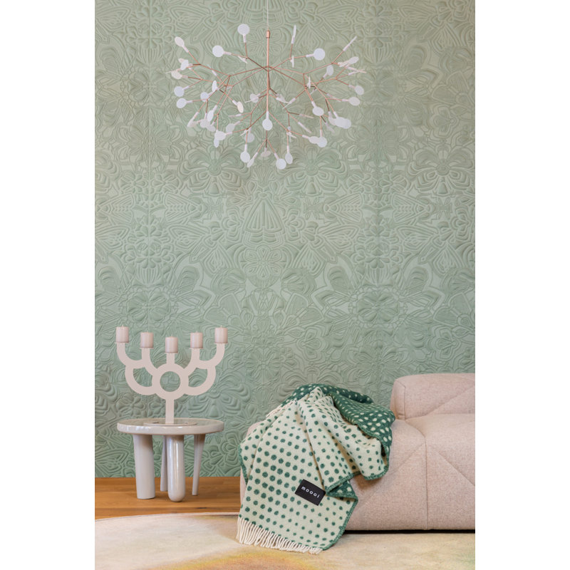 Heracleum III LED Chandelier, Copper, 25.6" H x 38.6" W x 38.6" D, 157.5"