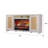 Country Living Inlet Cove 57-in Electric Fireplace Media Package CL-M-1006-WW
