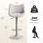 Swivel Adjustable Height Bar Stool Modern Counter Stool Faux Leather Barstools With Metal Frame-114210751