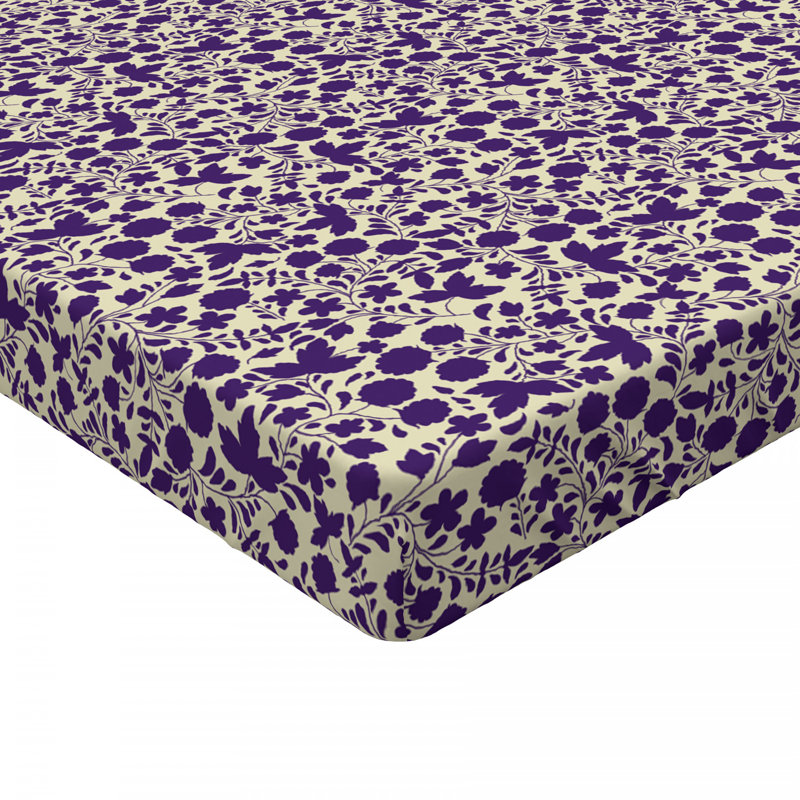 Microfiber Floral Fitted Sheet, Twin XL Fitted Sheet