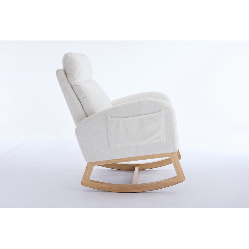 Chaise berçante Teddy, Blanc