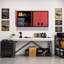 Armoire de rangement murale en métal avec portes doubles verrouillables-133258268