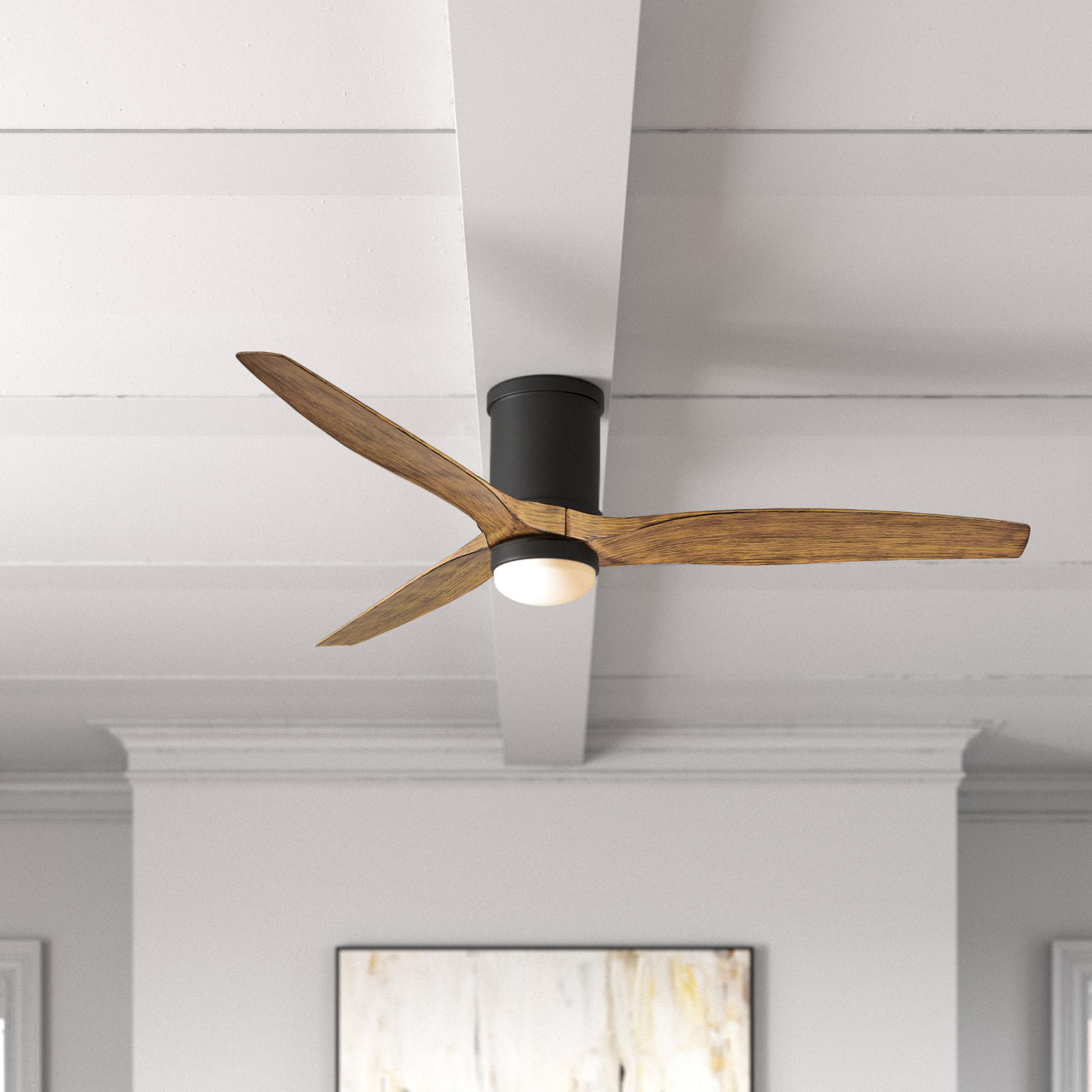 Montego 52" Outdoor Ceiling Fan with LED Light Kit, Brown