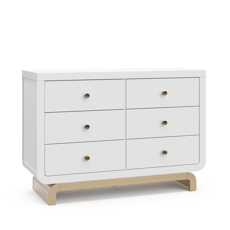 Santorini 5-In-1 Convertible Crib, Santorini 6 Drawer Dresser, And Santa Monica Power Recliner, Driftwood