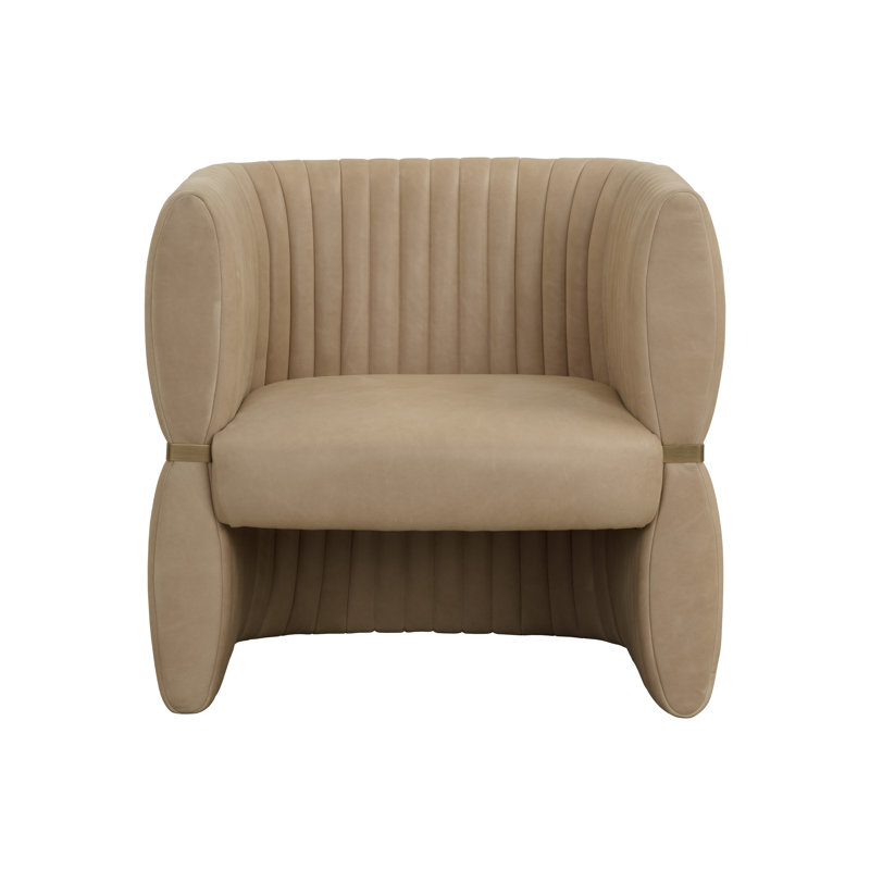 Lounge Chair, Brown Genuine Leather