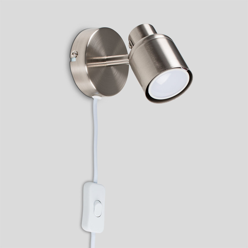 Inocente Plug-in Spotlight, 6500K, White, Yes