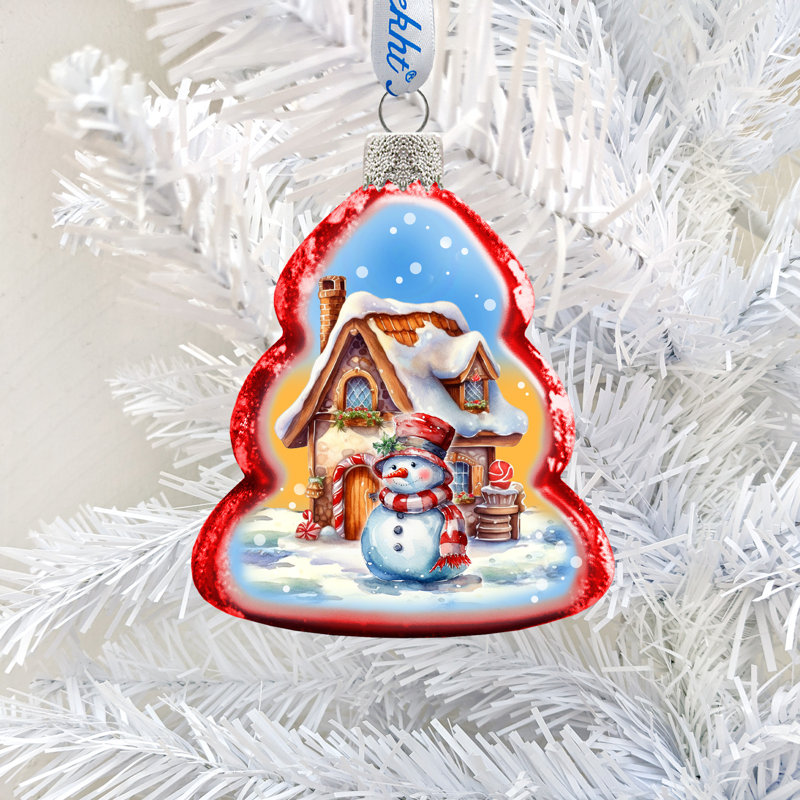 4'' Glass Hanging Figurine Ornament