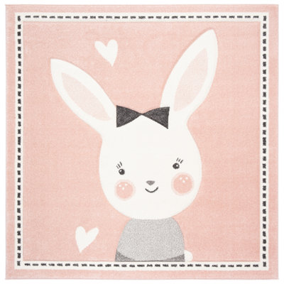 Glantz Animal Print Pink Area Rug