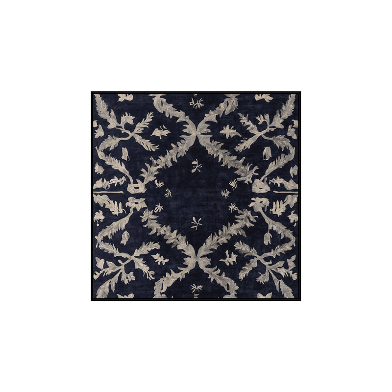 Machine Washable Gray Area Rug, Square 6'