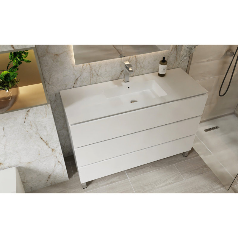 Bathroom Vanity Cabinet COSTA Collection by DAX, 40" W, White