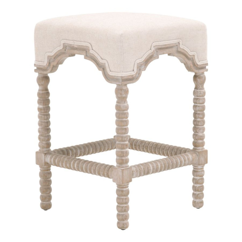 Falken Upholstered Counter Stool with Solid Wood Frame
