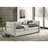 Luxurious 1Pc Modern Daybed Pull Out Trundle Button Tufted Nailhead Trim Bedroom Living Room Furniture Light Gray Finish-1045052317