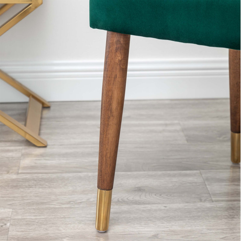 Fauteuil Jaria, Velours vert