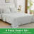 Gogreen 100% Cotton 4PC Deep Pocket Queen Sheet Set Fit 16", Breathable Super Soft Queen Size Sheet Set, Luxury Hotel Style Home Decor Queen Bed Sheet Set, Gift For Women, Men-117482953-117482955