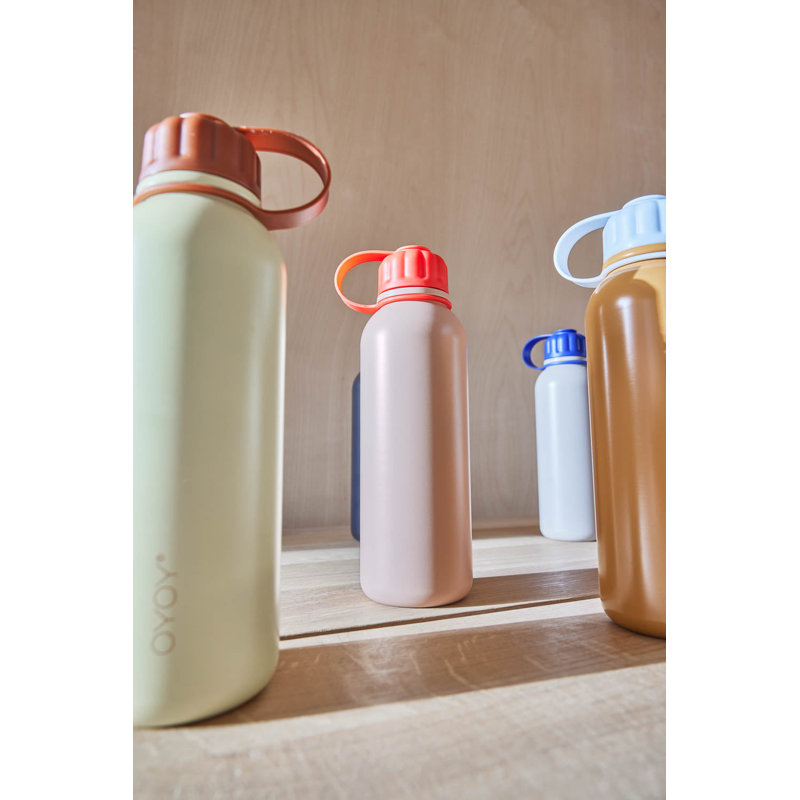 Pullo Bottle, Clay/Optic Blue