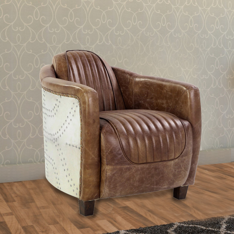 Chilton Faux Leather Armchair