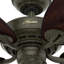 Ventilateur de plafond d'extérieur à 5 pales 54 pouces avec chaînette Bayview-49934373