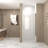 31-30"x72" Bifold Pivot Shower Door 1/4"(6mm) Tempered Glass Shower Door Aluminum Frame-121412615