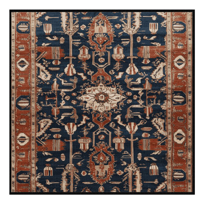 Tapis brun lavable à la machine