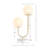 Metal 2-Light Globe Table Lamp