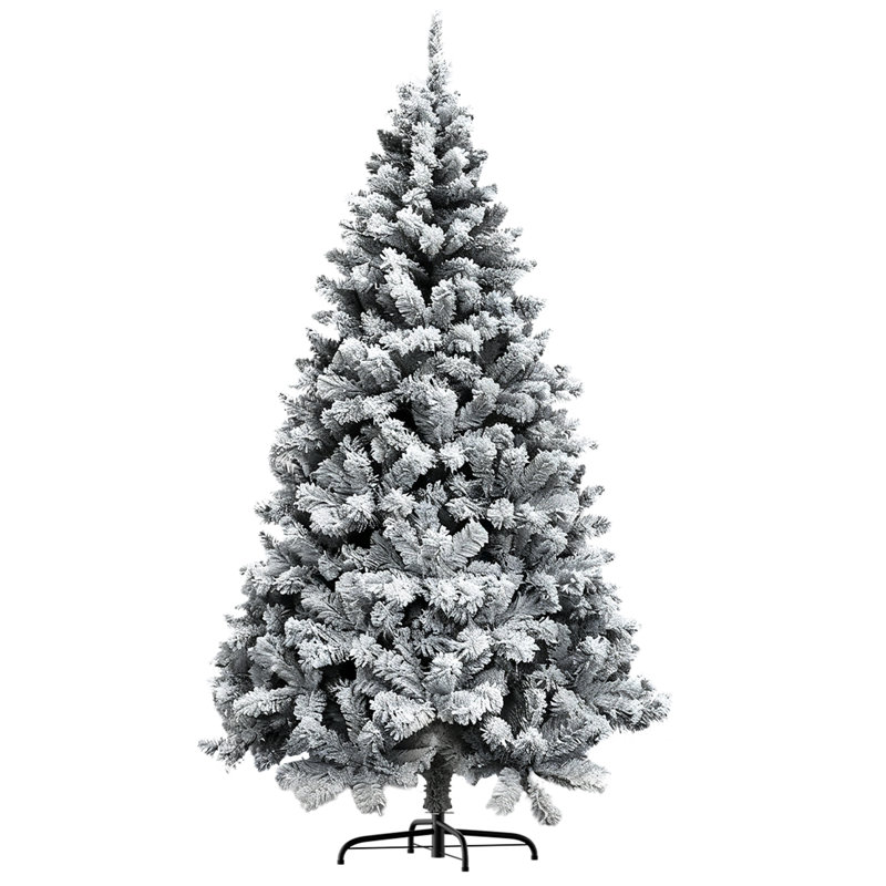 Flocked Artificial Christmas Tree, 180cm