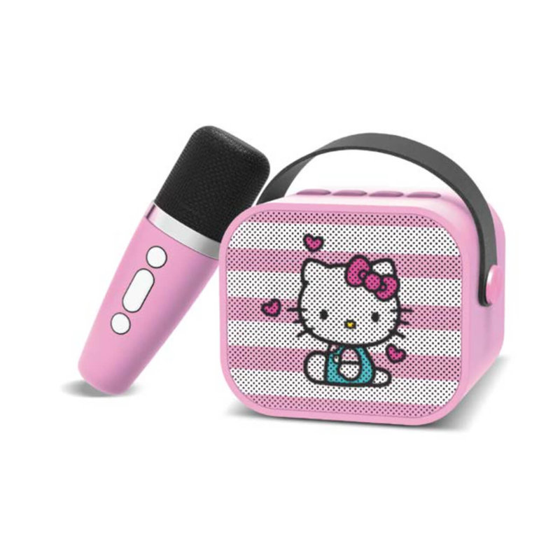 Hello Kitty, karaoké et microphone