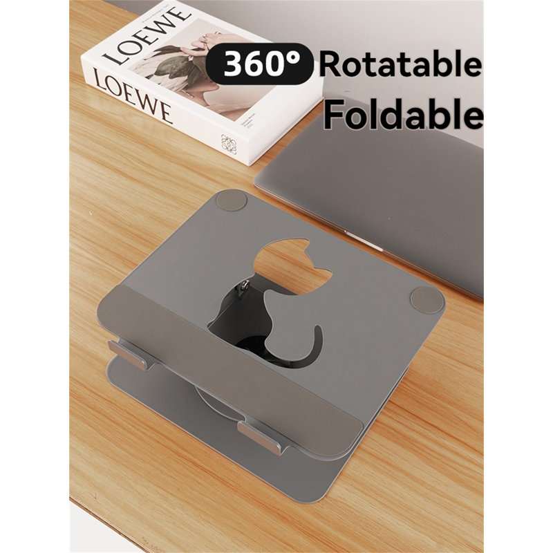 Support portable pliable pour ordinateur portable avec poignée