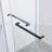 56-60"W X 75"H Frameless Double Sliding Shower Door, 304 Stainless Steel In Matte Black, 5/16" (8Mm) Thick SGCC Tempered Clear Glass.