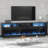 Fireplace TV Stand for TVs Up to 65" with 52" Electric Fireplace, TV Console for The Living Room, LED Light Entertainment Center, Storage Cabinet, Media Console Table-876861063-876861057