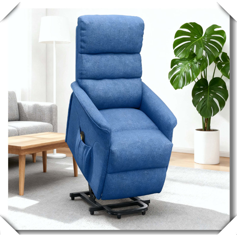 Fauteuil inclinable électrique à télécommande, Bleu