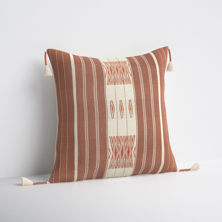 Tassels Cotton Throw Pillow