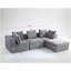 Canapé compressé: Canapé cube gris