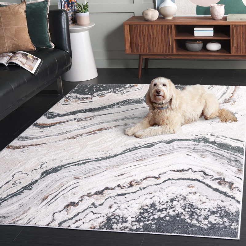 Tapis abstrait Ellyse Performance, Rectangle 5 pi 2 po x 7 pi