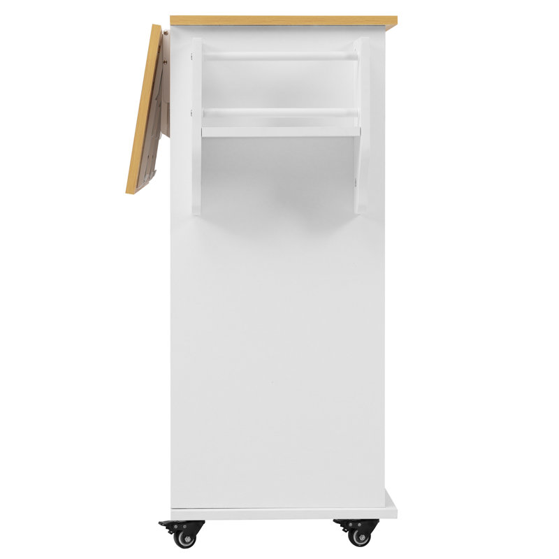 Afrin Kitchen Island, White