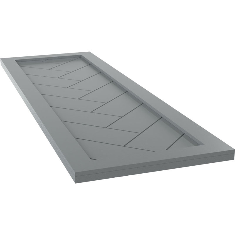 Volets à fixation fixe en PVC True Fit, 45", Océan, 15"