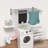 Silver Foldable Wall-Mounted Drying Rack