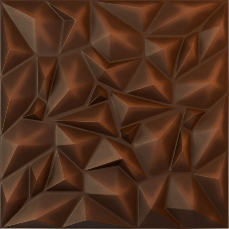 Leto EnduraWall Decorative 3D Wall Panel, Universal Aged Metallic Rust