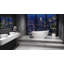 Double Handle Floor Mounted Freestanding Tub Filler with Hand Shower-26114738