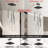 6 - Light Glam Dimmable Linear Chandelier-253822327