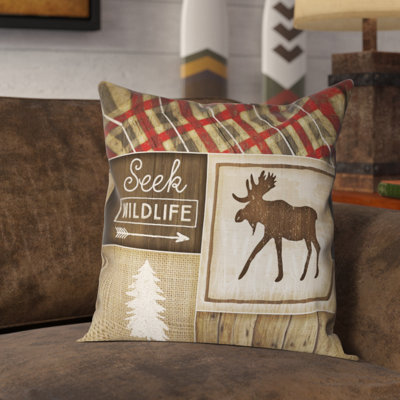 Country Cabin II Square Pillow Cover & Insert
