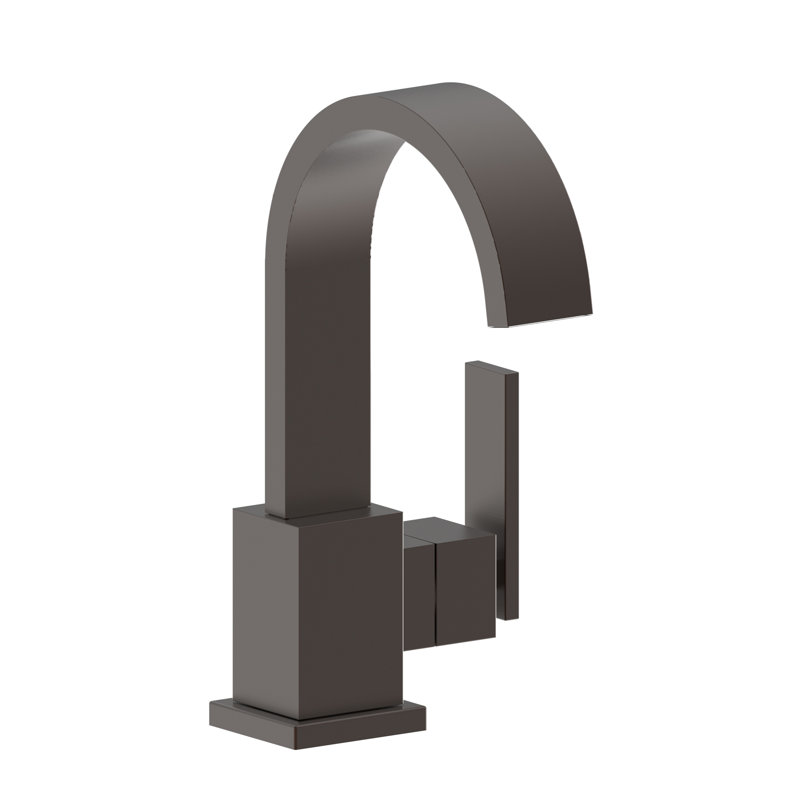 Secant Single Hole Bathroom Faucet with Drain Assembly, English Bronze