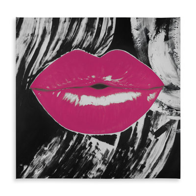 Pink Glossy Lips Tablecloth - Romantic Beauty Home Decor