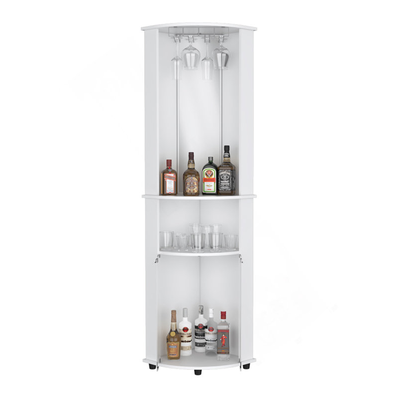 Armoire de coin Rialto, salon, blanc