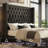 Duluth King Black Diamond-Tufted Wingback Upholstered Platform Bed-418696451-418696450