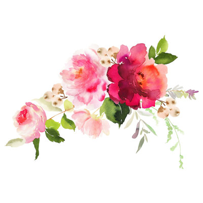 «Handmade Watercolor Flowers» par - peinture sur toile tendue