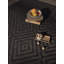 Tapis décoratif intérieur/extérieur à motif géométrique brun Joliet-195988921