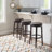 Baylis Swivel Upholstered Stool with Solid Wood Frame-853509552-827600395