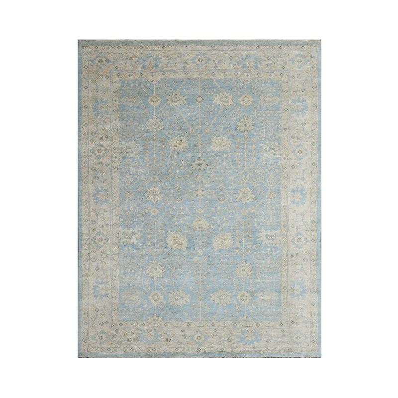 One-of-a-Kind 9' X 11'8'' New Age Wool Area Rug in Blue/Beige/Toupe/Tan
